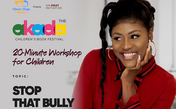 Alex Unusual on a Campaign against Bullying of School Pupils at the Akada Children’s Book Festival 2019