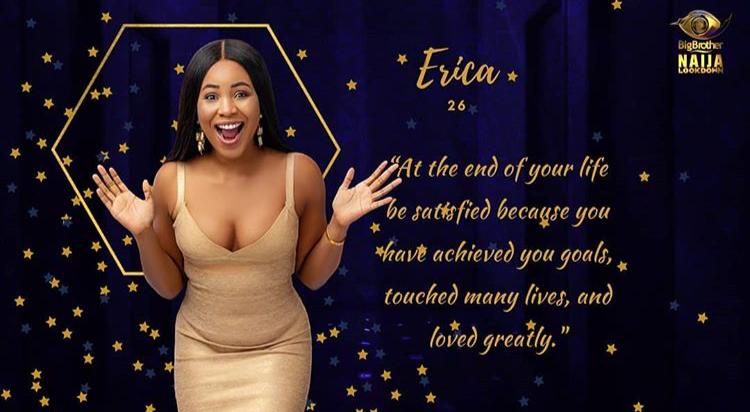 Why was Erica Disqualified from Big Brother Naija 2020.