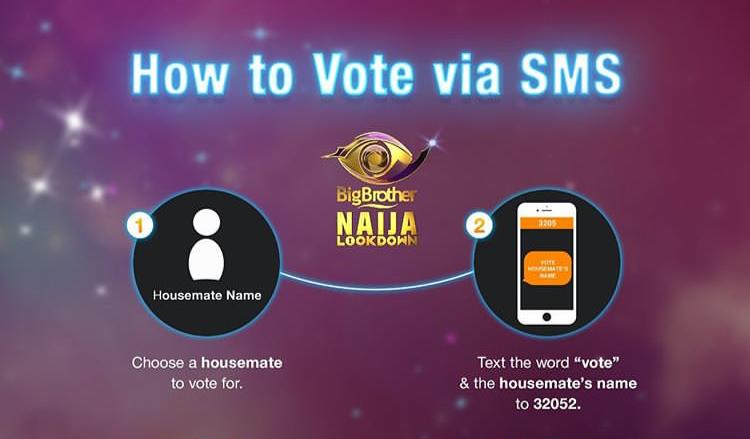 How to Vote BBNaija Housemate with SMS Code