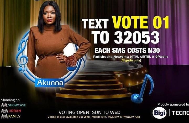 How to Vote Akunna on Nigerian Idol 2021 on Mobile, Website, SMS, GOtv App. DStv App.