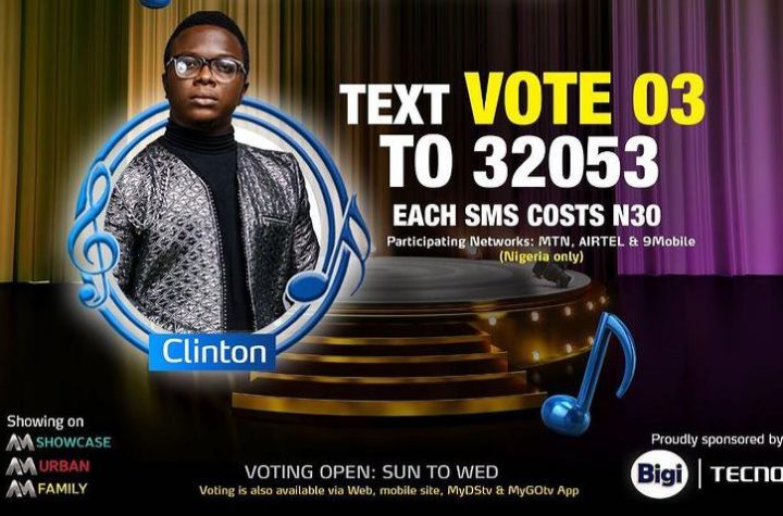 How to Vote Clinton on Nigerian Idol 2021 on Mobile, Website, SMS, GOtv App. DStv App