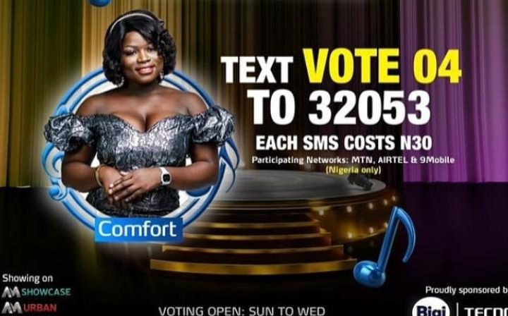 How to Vote Comfort on Nigerian Idol 2021 on Mobile, Website, SMS, GOtv App. DStv App