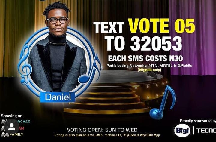How to Vote Daniel on Nigerian Idol 2021 on Mobile, Website, SMS, GOtv App. DStv App.