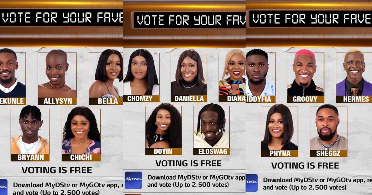 Week 6 Voting Result in Big Brother Naija 2022 Show